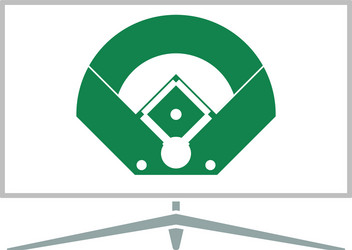 Baseball tv translation icon vector