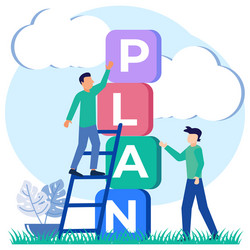 Graphic cartoon character work-life balance Vector Image