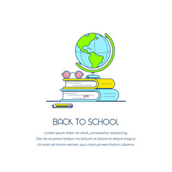 Back to school theme 1 Royalty Free Vector Image