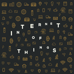 iot internet of things smart home quality design vector image