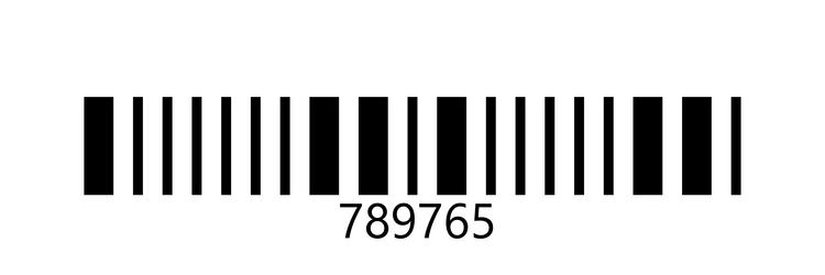 linear bar code template barcode pattern vector image