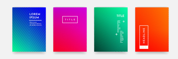 abstract gradient color pattern texture for book vector image