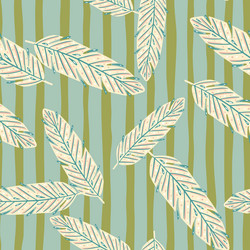 decorative bohemian seamless pattern with random vector image