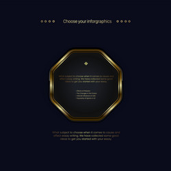 nice golden polygon shapes button web design vector