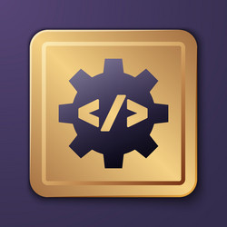 purple web design and front end development icon vector image