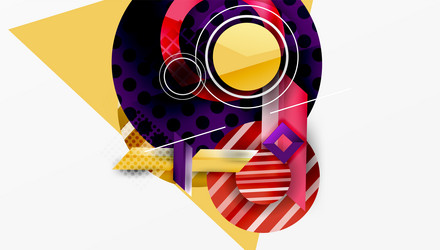 dynamic complex geometric abstract background vector image