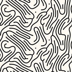seamless abstract pattern with rounded vector image