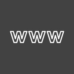 web website www icon image can also be used vector image