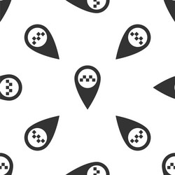 map pointer with taxi icon seamless pattern vector image