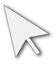 computer mouse pointer cursor vector image