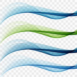 Dynamic Wave Lines Abstract Layout vector image