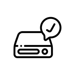hardware icon thin linear style design isolated vector image
