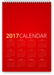 calendar 2017 vector