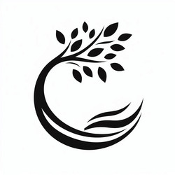 Elegant Tree Emblem Vector Image