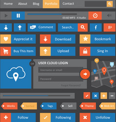 Interface Icons - UI Elements vector image