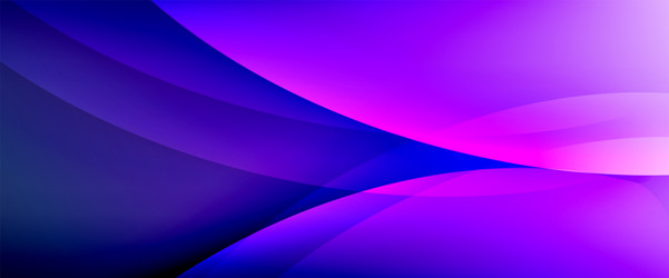 dynamic flowing waves on gradient color background vector image