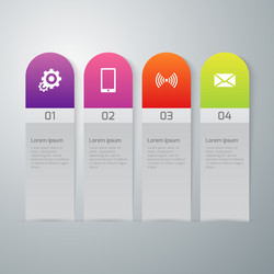 Infographics four options vector