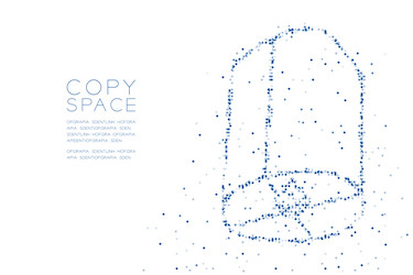 abstract geometric circle dot molecule particle vector image