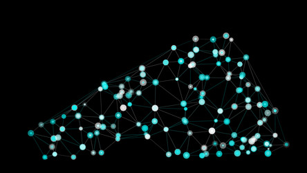 Signal processing visual structure geometric art vector