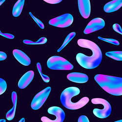 Abstract Liquid Shapes - Colorful Pattern vector image