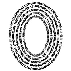 binary code background numbers concept vector image