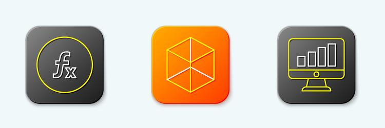 set line function mathematical symbol geometric vector image
