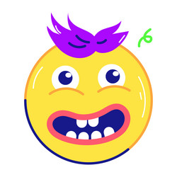 afraid emoji vector