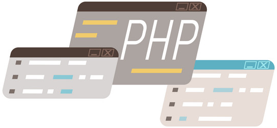 working on web development concept of script vector image