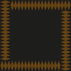 geometric triangle frame sharp border pattern vector image