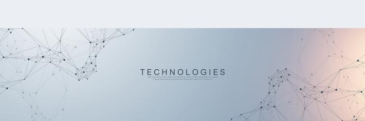 global network connection banner design template vector image
