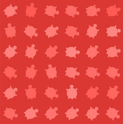 seamless colorful turtle pattern with lines vector image