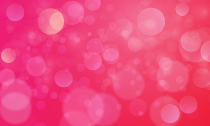 abstract bokeh effect with pink red background vector image