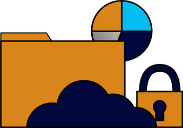 cloud computing email security vector image