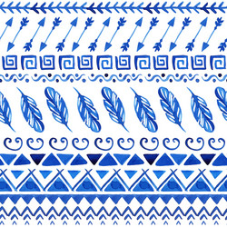 Seamless aztec pattern Royalty Free Vector Image