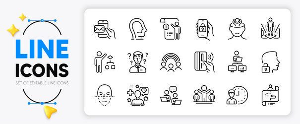 algorithm unlock system and journey path line vector image