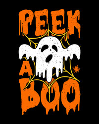 Peek a boo t shirt design vector