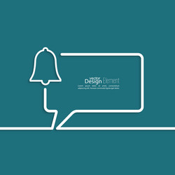 abstract background with speech bubbles vector image