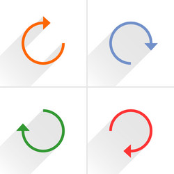 arrow icon refresh reset repeat reload sign vector image