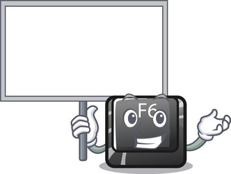 bring board longest f6 button on cartoon computer vector image