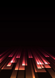 Red overlap stripe rush in dark background vector