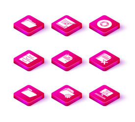 set document folder settings with gears vector image