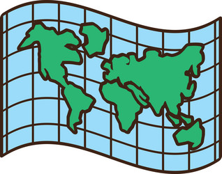 Globe map location atlas vector