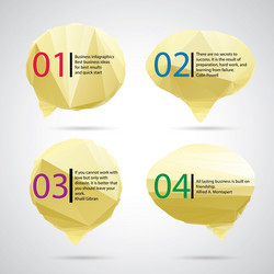 triangle speech clouds - triangular vector image