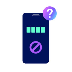 Forgot password question Royalty Free Vector Image