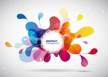 abstract colored background with different shapes vector image