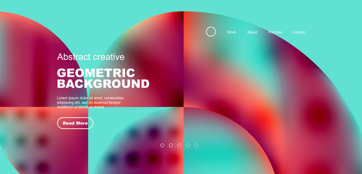 circle abstract background with fluid gradient vector image