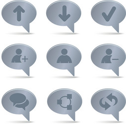 chat icons Vector Image