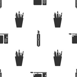 set computer monitor with keyboard and mouse vector image