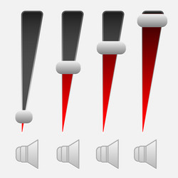 vertical colume control ui elements adjust opacity vector image