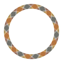 circle borders and frames round border pattern vector image